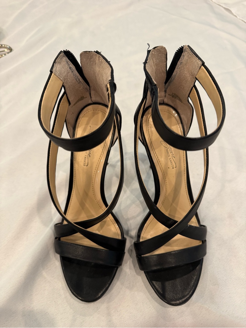 Imagine by Vince Camuto Black Strappy High Heel Sandals - Sz. 7.5